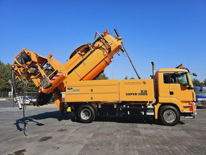 MAN Wiedemann SUPER 2000 4x2 WUKO RECYKLING do zbierania odpadów WUKO asenizacyjny separator beczka odpady czyszczenie kanalizacja