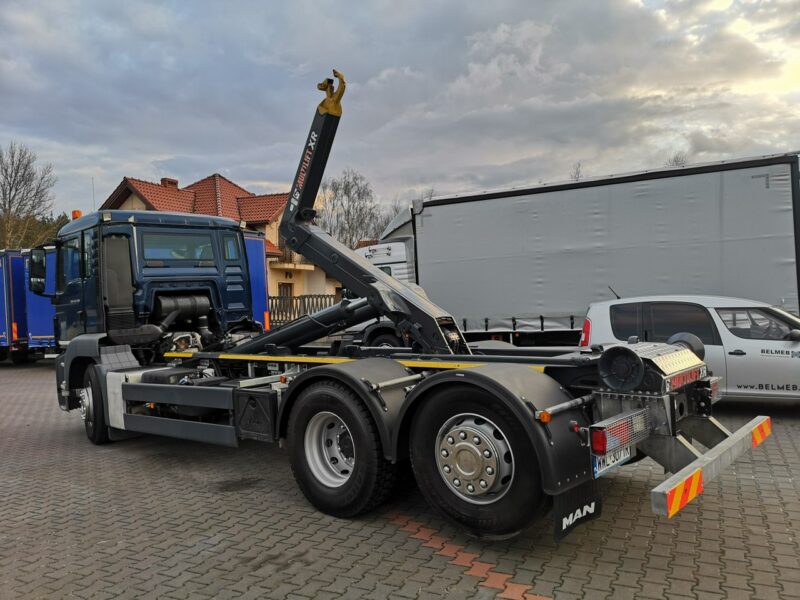 MAN TGS 26.320 Hakowiec Multilift 6x2 Oś Skrętna Tylko 216 Tys Km! Nowe Opony! Stan BARDZO DOBRY! Czołownica! Pojazd Specjalny!