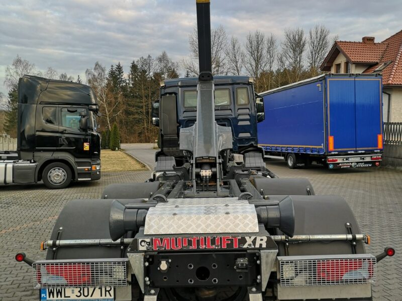 MAN TGS 26.320 Hakowiec Multilift 6x2 Oś Skrętna Tylko 216 Tys Km! Nowe Opony! Stan BARDZO DOBRY! Czołownica! Pojazd Specjalny!