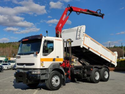 Renault Kerax 26.370 6x4 Mocny HDS FASSI F110 Bez Luzów i Wycieków + Wywrotka Zadbany Sprawny Super Stan !!!