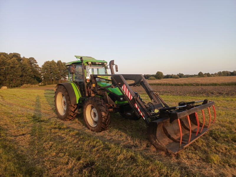 Deutz fahr Agroplus 95 4x4 z ładowaczem czołowym, pełzaki