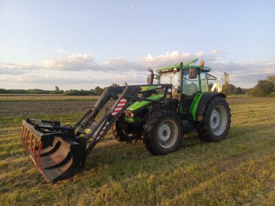 Deutz fahr Agroplus 95 4x4 z ładowaczem czołowym, pełzaki