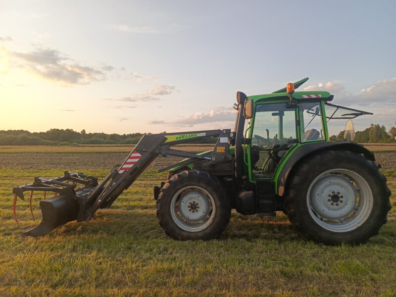 Deutz fahr Agroplus 95 4x4 z ładowaczem czołowym, pełzaki