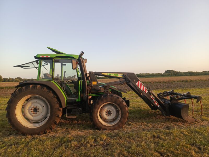 Deutz fahr Agroplus 95 4x4 z ładowaczem czołowym, pełzaki