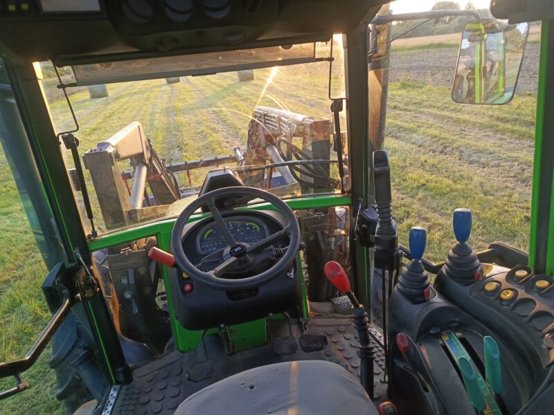 Deutz fahr Agroplus 95 4x4 z ładowaczem czołowym, pełzaki