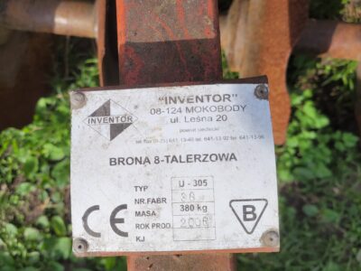 Talerzówka 2x8 brona