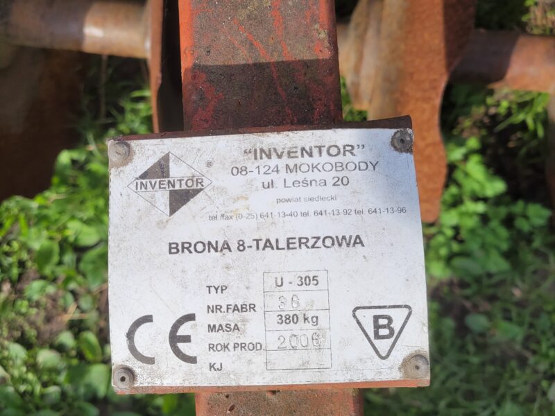 Talerzówka 2x8 brona