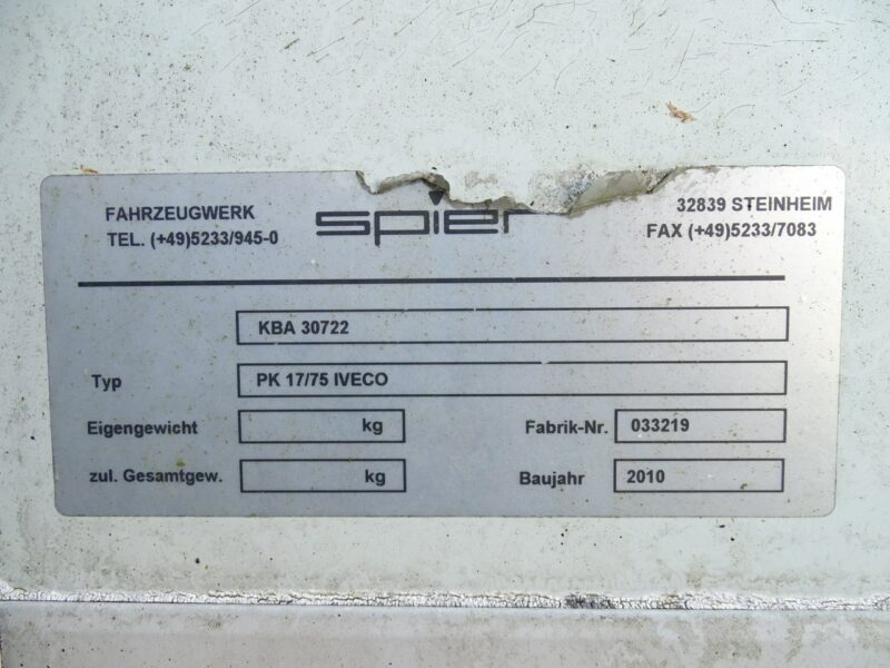 Inna ZABUDOWA Kontener Sprowadzona Możliwość Montażu Tylnych Drzwi