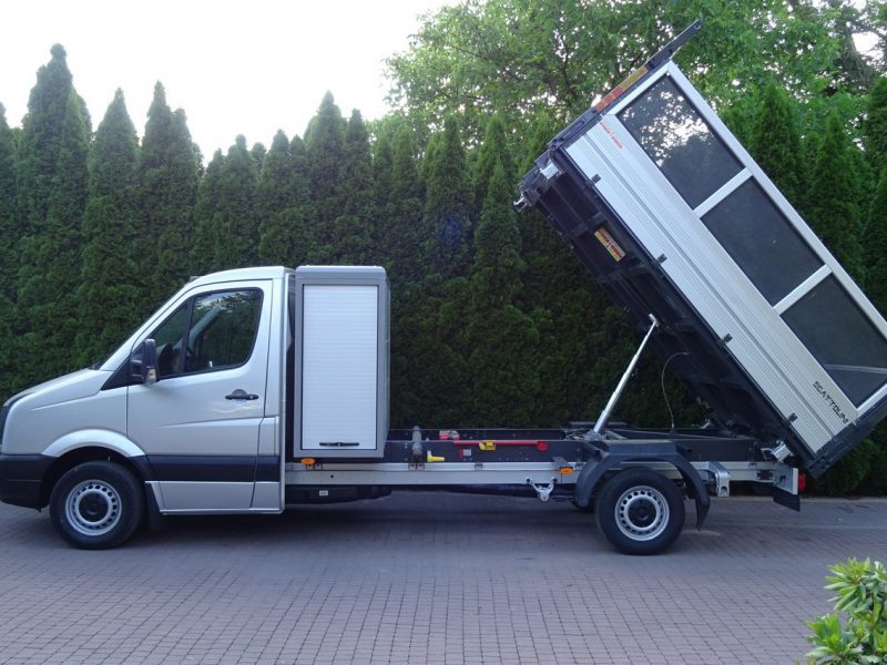 Volkswagen CRAFTER 2.0TDI 163KM 3 stronna wywrotka aluminiowa, 3 osobowa Volkswagen Crafter 2,0 TDI 163 km 3 stronna wywrotka Sprowadzona