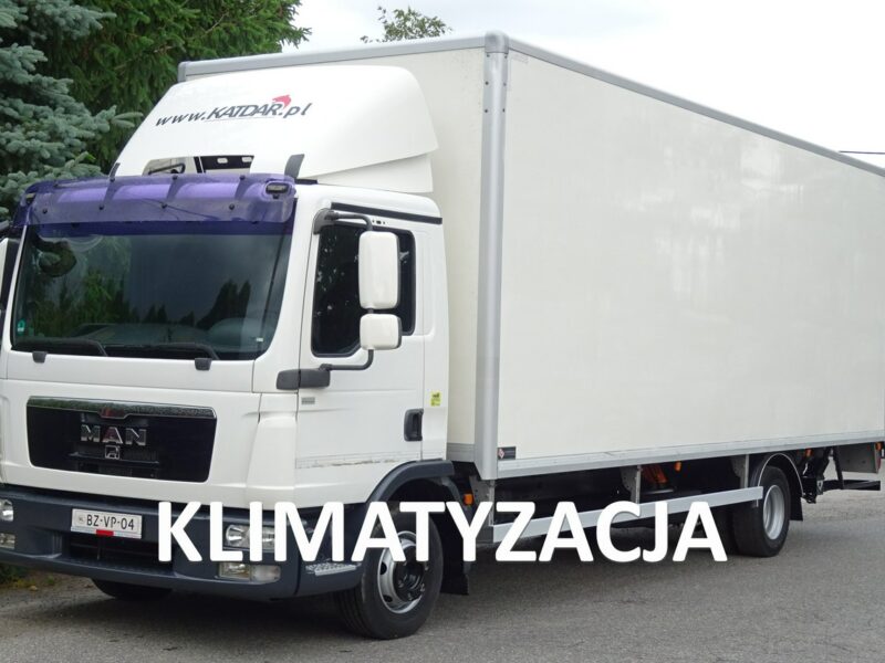 MAN TGL12.220 Euro 5 kontener 19 palet winda klapa Sprowdzony Man TGL 12.220 Euro5 kontener 19p. winda klapa poduszki sprowadzony