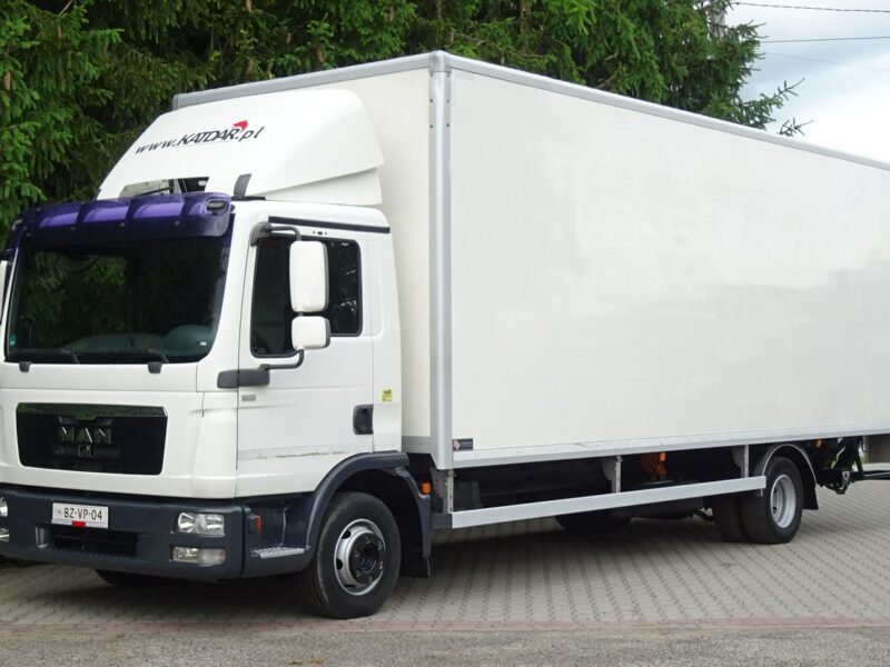 MAN TGL12.220 Euro 5 kontener 19 palet winda klapa Sprowdzony Man TGL 12.220 Euro5 kontener 19p. winda klapa poduszki sprowadzony