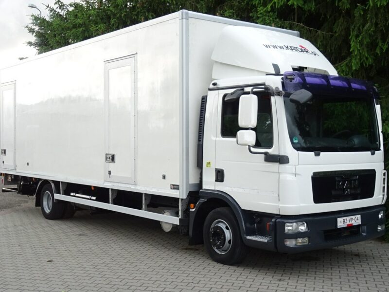 MAN TGL12.220 Euro 5 kontener 19 palet winda klapa Sprowdzony Man TGL 12.220 Euro5 kontener 19p. winda klapa poduszki sprowadzony