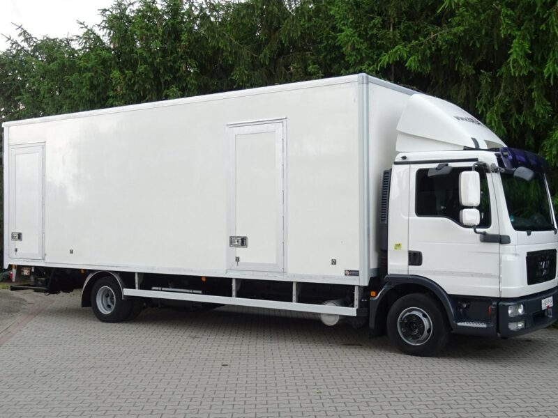 MAN TGL12.220 Euro 5 kontener 19 palet winda klapa Sprowdzony Man TGL 12.220 Euro5 kontener 19p. winda klapa poduszki sprowadzony