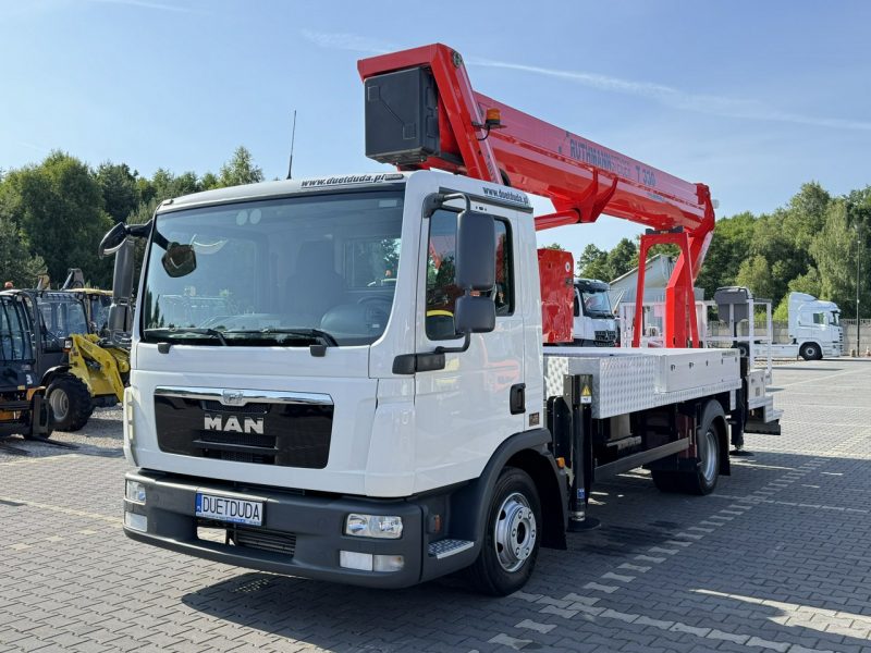 MAN TGL 7.150 Zwyżka Ruthmann T330 33-Metry DMC 7500KG 21m w Bok Jak Wumag GSR PALFINGER T300 Super Stan !!! P7