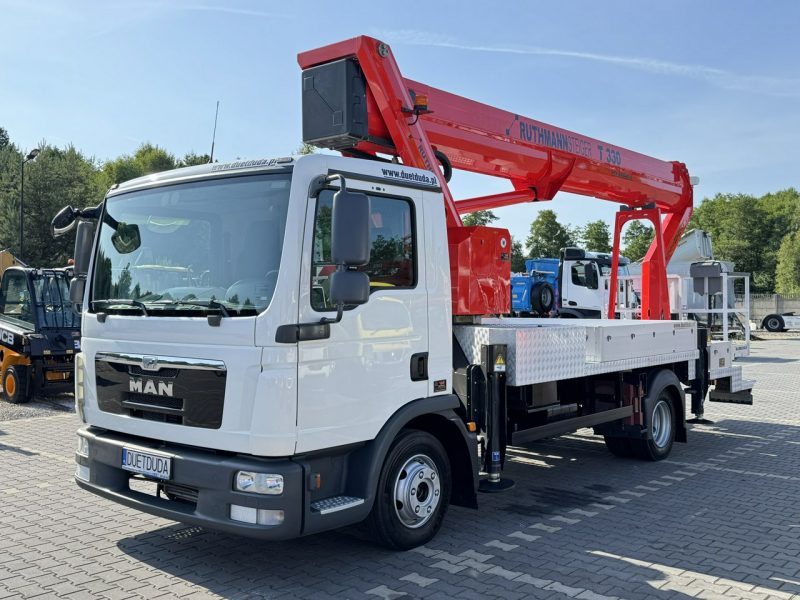 MAN TGL 7.150 Zwyżka Ruthmann T330 33-Metry DMC 7500KG 21m w Bok Jak Wumag GSR PALFINGER T300 Super Stan !!! P7