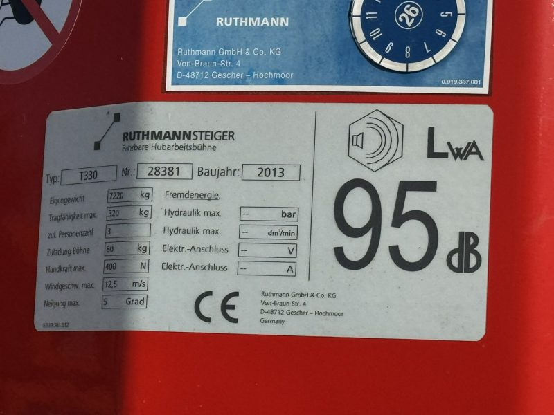 MAN TGL 7.150 Zwyżka Ruthmann T330 33-Metry DMC 7500KG 21m w Bok Jak Wumag GSR PALFINGER T300 Super Stan !!! P7
