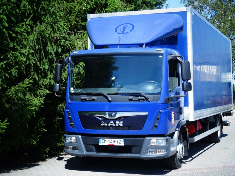 MAN TGL 12.220 Euro 6 Kontener 19 pal winda ocynk tylko 429 tys.km! MAN TGL 12.220 Euro 6 kontener z windą Sprowadzony, poduszki klima