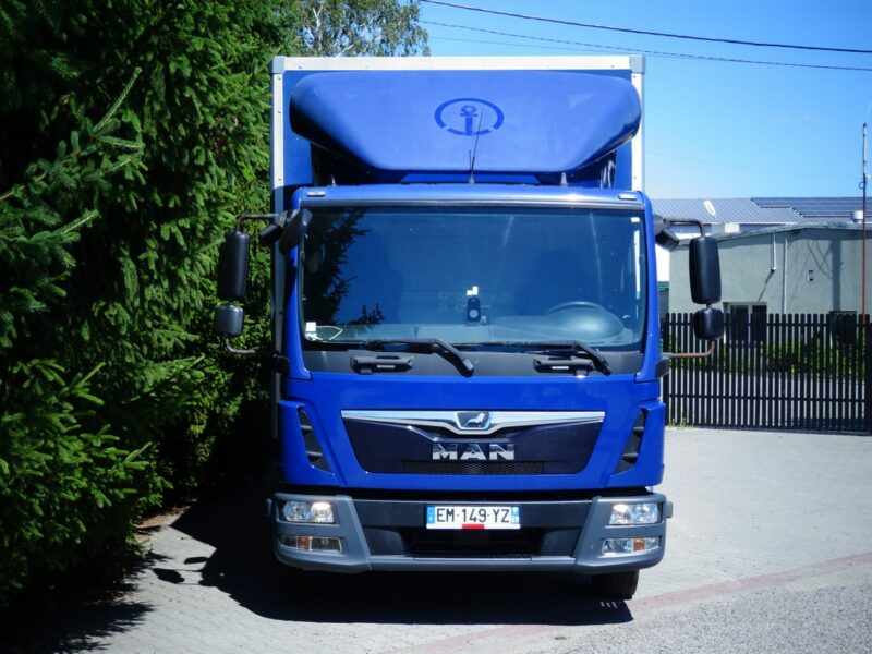 MAN TGL 12.220 Euro 6 Kontener 19 pal winda ocynk tylko 429 tys.km! MAN TGL 12.220 Euro 6 kontener z windą Sprowadzony, poduszki klima