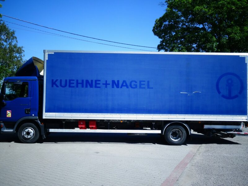 MAN TGL 12.220 Euro 6 Kontener 19 pal winda ocynk tylko 429 tys.km! MAN TGL 12.220 Euro 6 kontener z windą Sprowadzony, poduszki klima