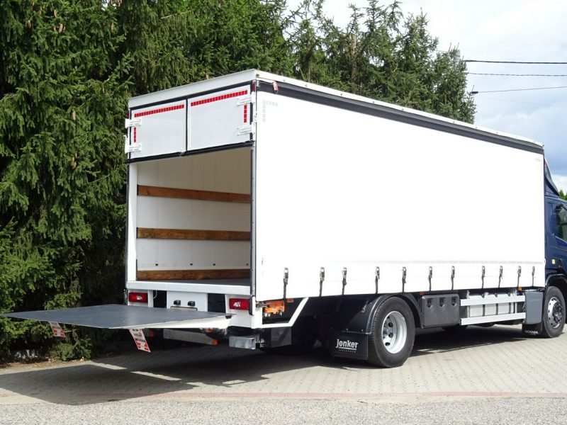 Scania P250 Euro 6 Firanka winda klapa poduszki sprowadzony Scania P 250 Euro 6 firanka winda klapa przebieg udokumentowany Sprowa