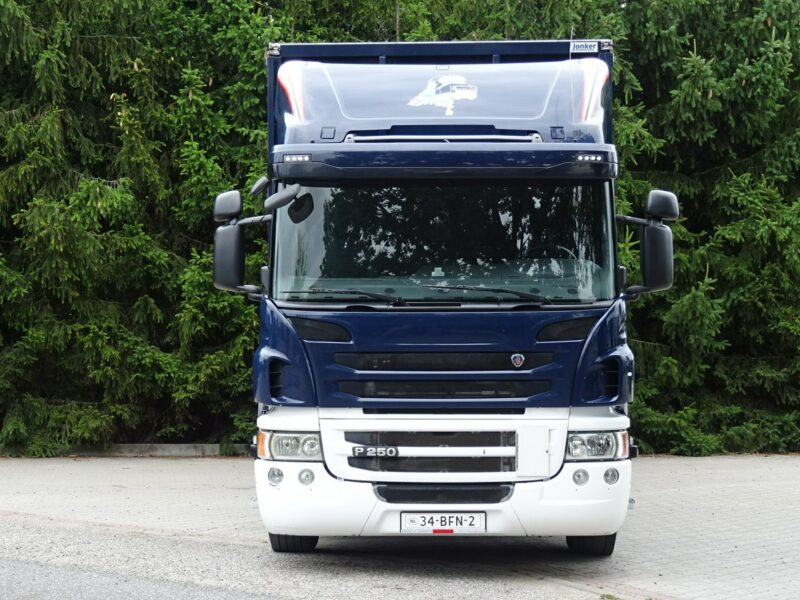 Scania P250 Euro 6 Firanka winda klapa poduszki sprowadzony Scania P 250 Euro 6 firanka winda klapa przebieg udokumentowany Sprowa