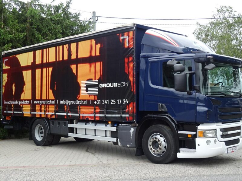 Scania P250 Euro 6 Firanka winda klapa poduszki sprowadzony Scania P 250 Euro 6 firanka winda klapa przebieg udokumentowany Sprowa