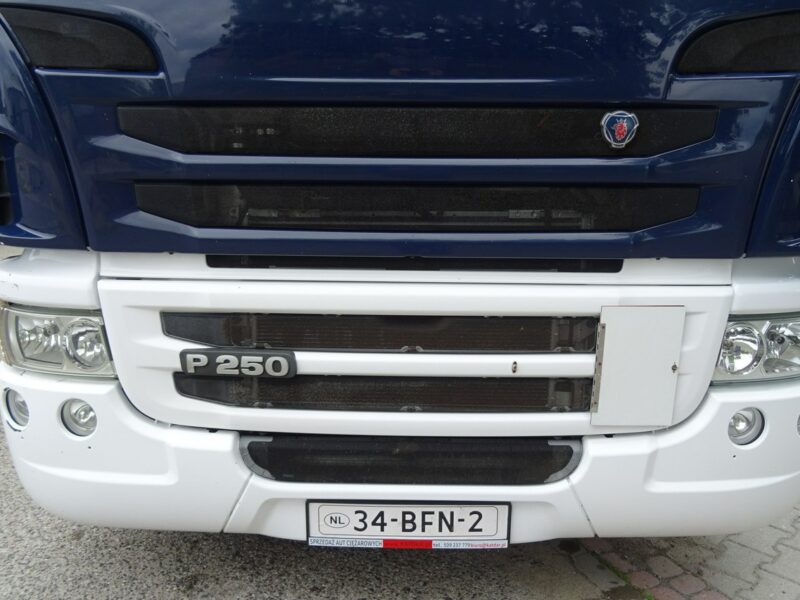 Scania P250 Euro 6 Firanka winda klapa poduszki sprowadzony Scania P 250 Euro 6 firanka winda klapa przebieg udokumentowany Sprowa
