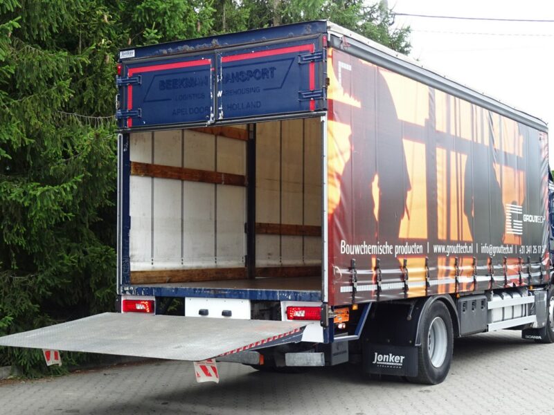 Scania P250 Euro 6 Firanka winda klapa poduszki sprowadzony Scania P 250 Euro 6 firanka winda klapa przebieg udokumentowany Sprowa