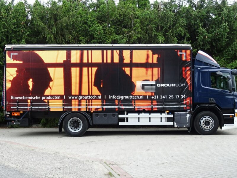 Scania P250 Euro 6 Firanka winda klapa poduszki sprowadzony Scania P 250 Euro 6 firanka winda klapa przebieg udokumentowany Sprowa