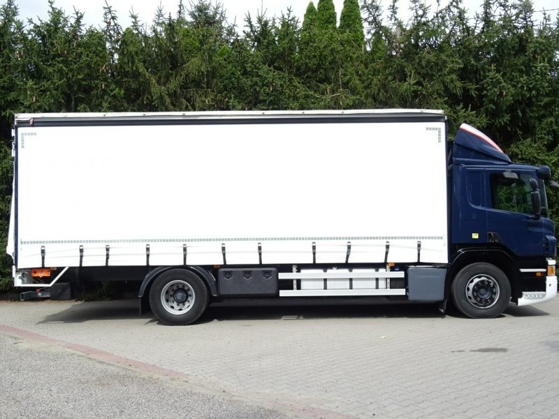 Scania P250 Euro 6 Firanka winda klapa poduszki sprowadzony Scania P 250 Euro 6 firanka winda klapa przebieg udokumentowany Sprowa