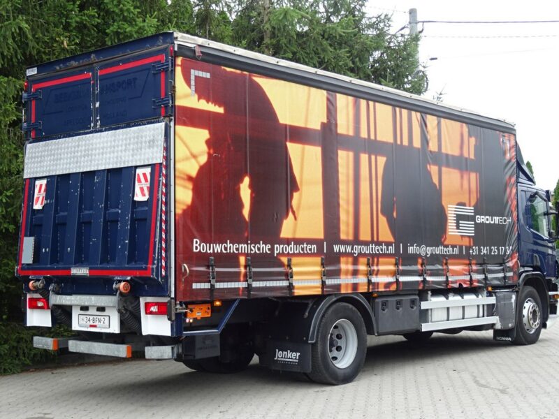 Scania P250 Euro 6 Firanka winda klapa poduszki sprowadzony Scania P 250 Euro 6 firanka winda klapa przebieg udokumentowany Sprowa