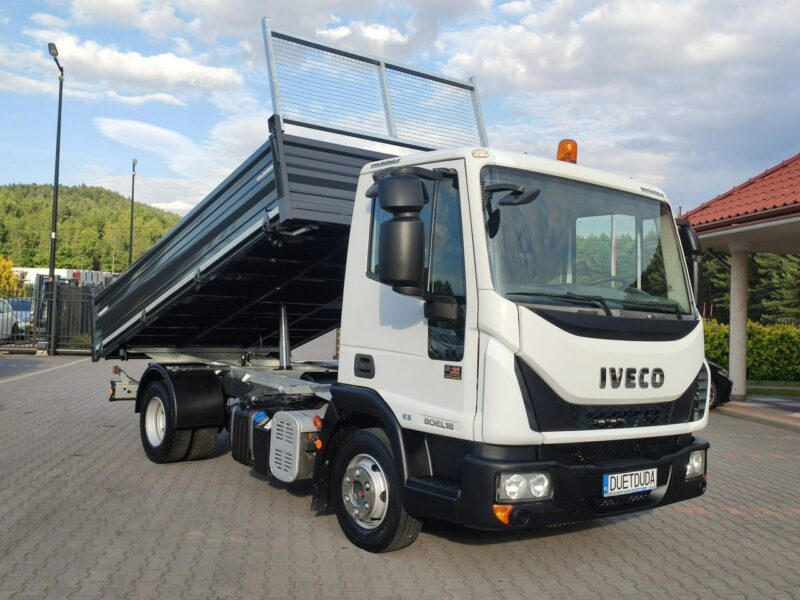 Iveco Eurocargo 80EL18 E5 Super Stan UNIKAT !!! Blokada Mostu Nowa zabudowa Wywrot 3-stronny tył Resor !!!
