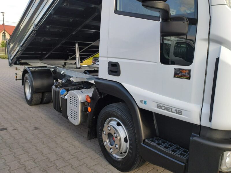 Iveco Eurocargo 80EL18 E5 Super Stan UNIKAT !!! Blokada Mostu Nowa zabudowa Wywrot 3-stronny tył Resor !!!