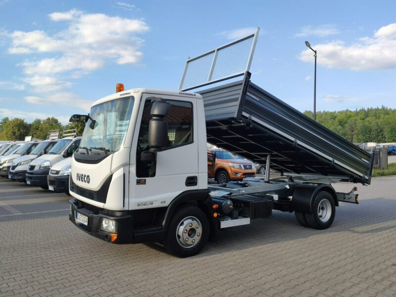 Iveco Eurocargo 80EL18 E5 Super Stan UNIKAT !!! Blokada Mostu Nowa zabudowa Wywrot 3-stronny tył Resor !!!