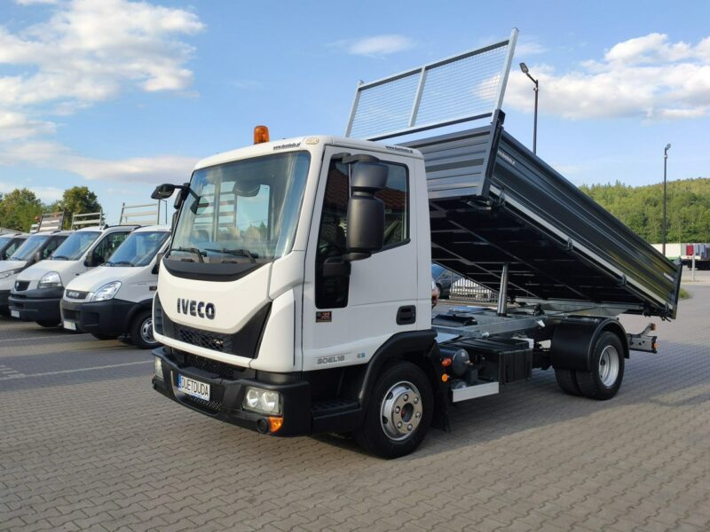 Iveco Eurocargo 80EL18 E5 Super Stan UNIKAT !!! Blokada Mostu Nowa zabudowa Wywrot 3-stronny tył Resor !!!