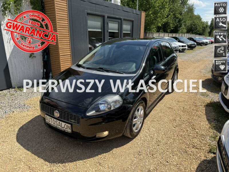 Fiat Grande Punto 1.4T*120PS*Skóra*Alu*Klimatronik*5*Drzwi*Bardzo*Ładny*Opłaty*06/2026