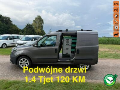 Fiat Doblo 1.4Tjet 120KM z Nowym LPG przebieg 95 tys km 2x boczne drzwi