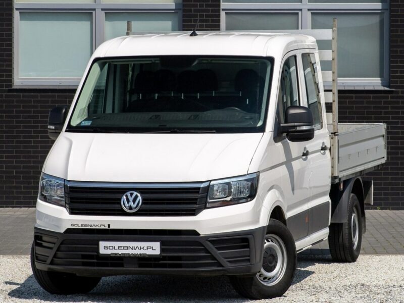 Volkswagen Crafter DOKA 7-OSÓB 180 KM Hak Salon Polska Skrzynia 2,70 m Historia Serwisowa