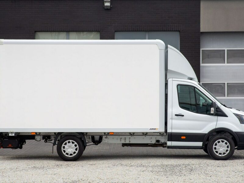 Ford Transit 8 palet KONTENER + WINDA 750kg dHollandia UDT W CENIE