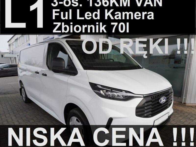 Ford Transit Custom L1 Nowy Ford Custom 136KM L2 Super Cena Full Led 1559zł Od ręki !
