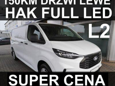 Ford Transit Custom L2 150KM Full Led Drzwi Lewe Hak Super Niska cena ! 1652zł