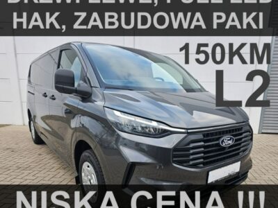 Ford Transit Custom L2 150KM Full Led Drzwi Lewe Hak Super Niska cena ! 1667zł