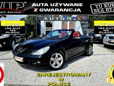 Mercedes SLK 200 -SPRZEDANY- 1- WŁ-Czerwona skóra! Super utrzymany !Manual, PRZEBIEG! R171 (2004-2011)