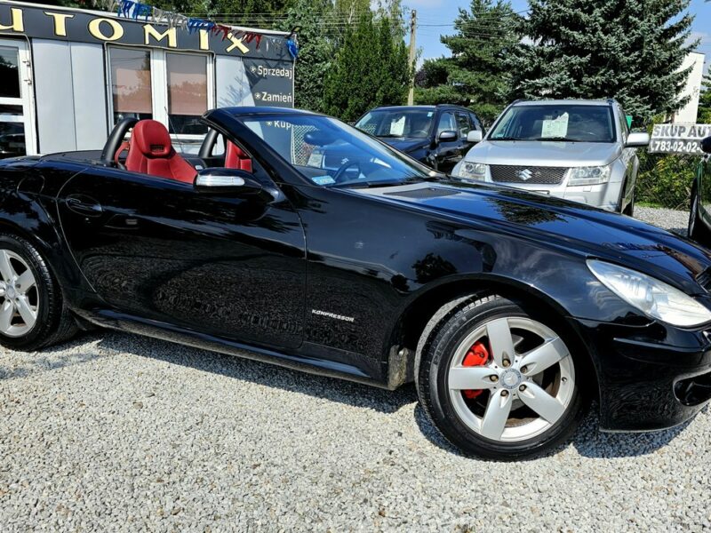 Mercedes SLK 200 -SPRZEDANY- 1- WŁ-Czerwona skóra! Super utrzymany !Manual, PRZEBIEG! R171 (2004-2011)