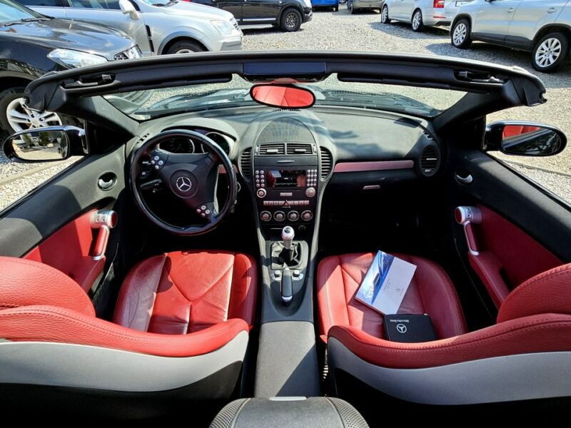 Mercedes SLK 200 -SPRZEDANY- 1- WŁ-Czerwona skóra! Super utrzymany !Manual, PRZEBIEG! R171 (2004-2011)