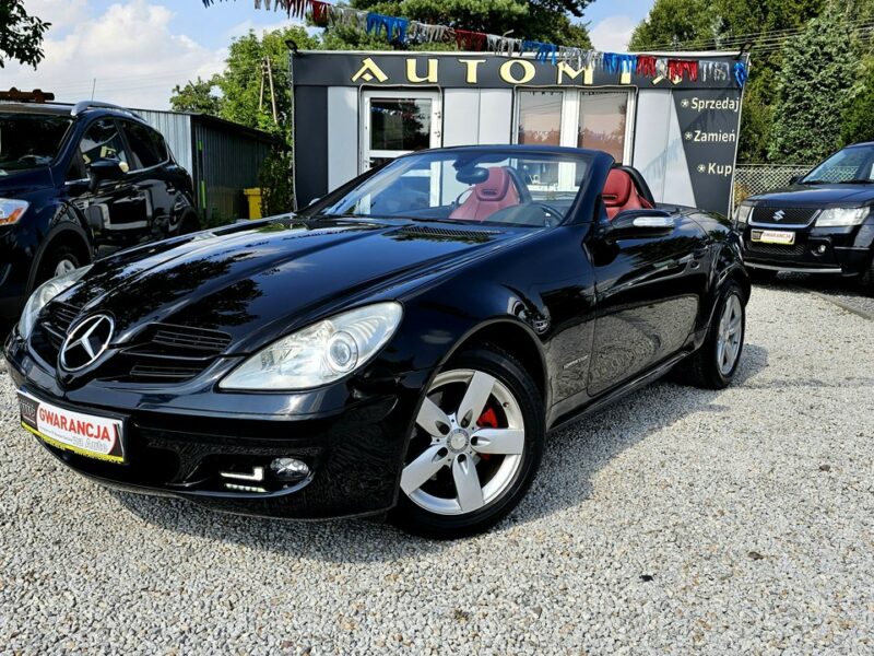 Mercedes SLK 200 -SPRZEDANY- 1- WŁ-Czerwona skóra! Super utrzymany !Manual, PRZEBIEG! R171 (2004-2011)