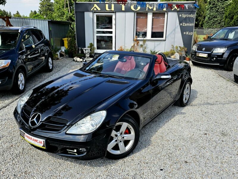 Mercedes SLK 200 -SPRZEDANY- 1- WŁ-Czerwona skóra! Super utrzymany !Manual, PRZEBIEG! R171 (2004-2011)