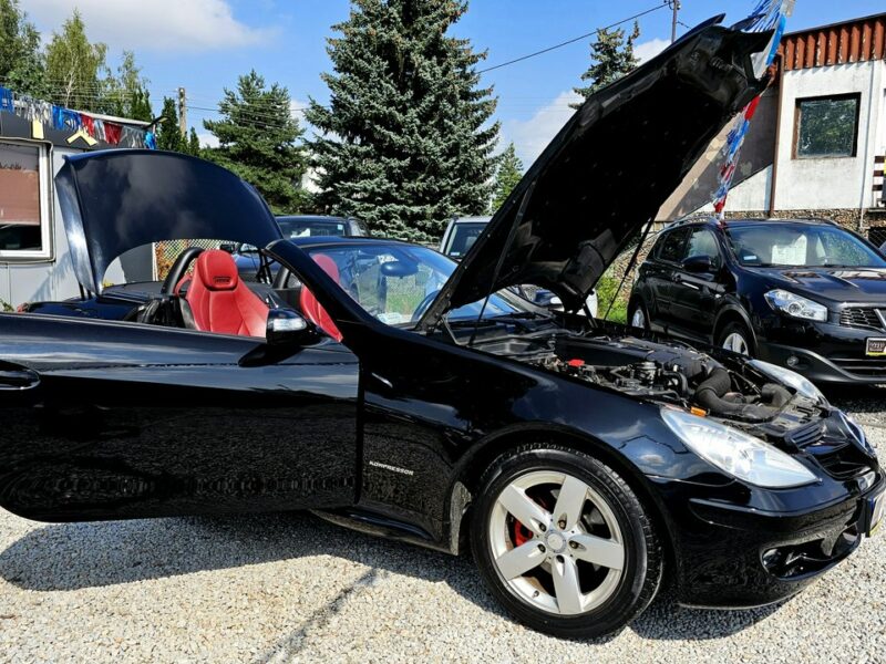 Mercedes SLK 200 -SPRZEDANY- 1- WŁ-Czerwona skóra! Super utrzymany !Manual, PRZEBIEG! R171 (2004-2011)