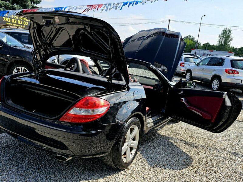 Mercedes SLK 200 -SPRZEDANY- 1- WŁ-Czerwona skóra! Super utrzymany !Manual, PRZEBIEG! R171 (2004-2011)