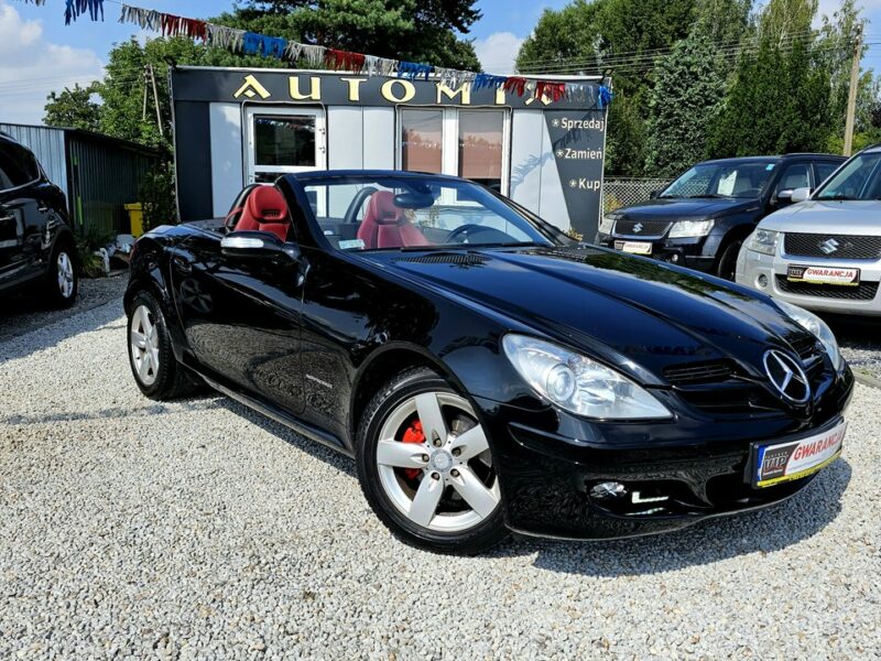Mercedes SLK 200 -SPRZEDANY- 1- WŁ-Czerwona skóra! Super utrzymany !Manual, PRZEBIEG! R171 (2004-2011)